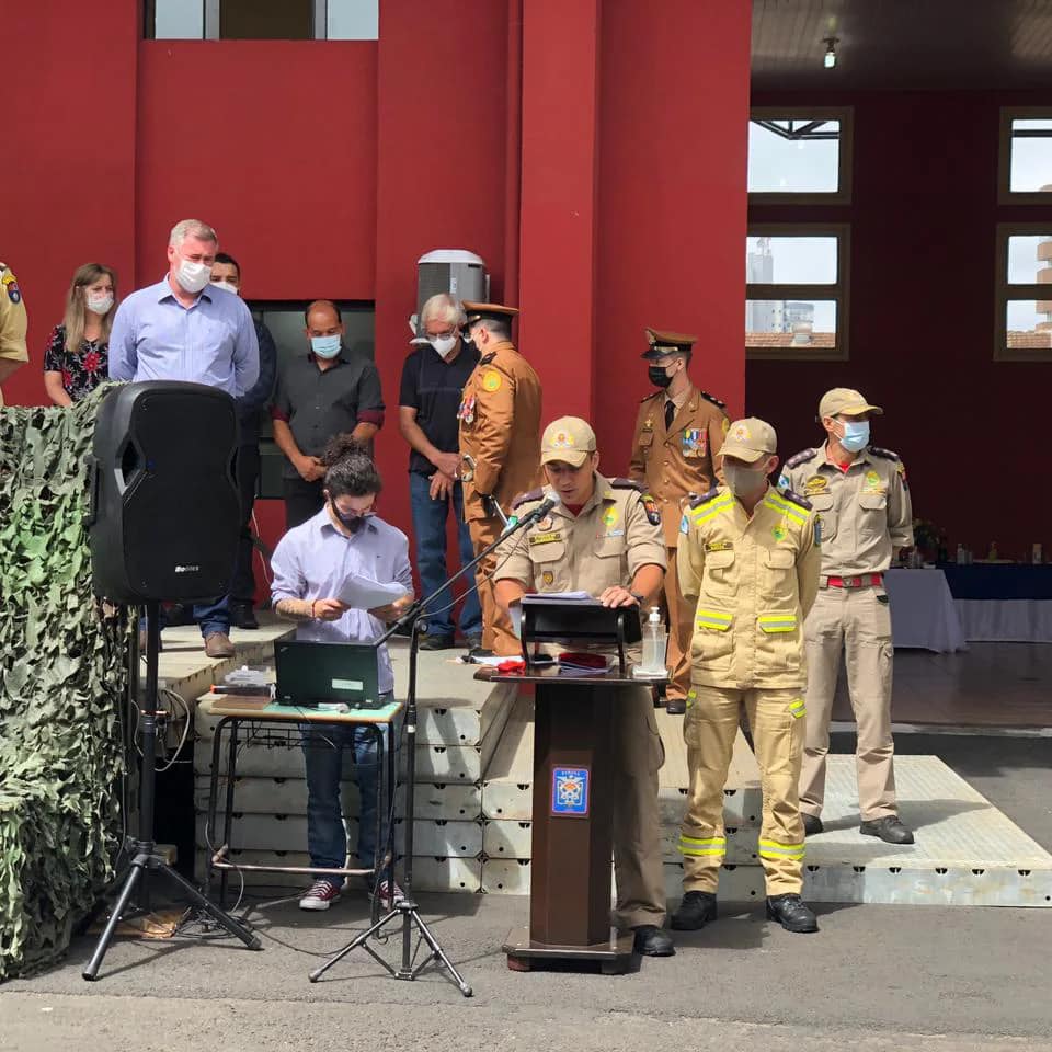 Bacil prestigia evento de posse do novo comandante do Corpo de Bombeiros de União da Vitória