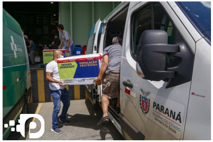 Distribuição de kits de intubação e vacinas: 8º lote chega ao Paraná