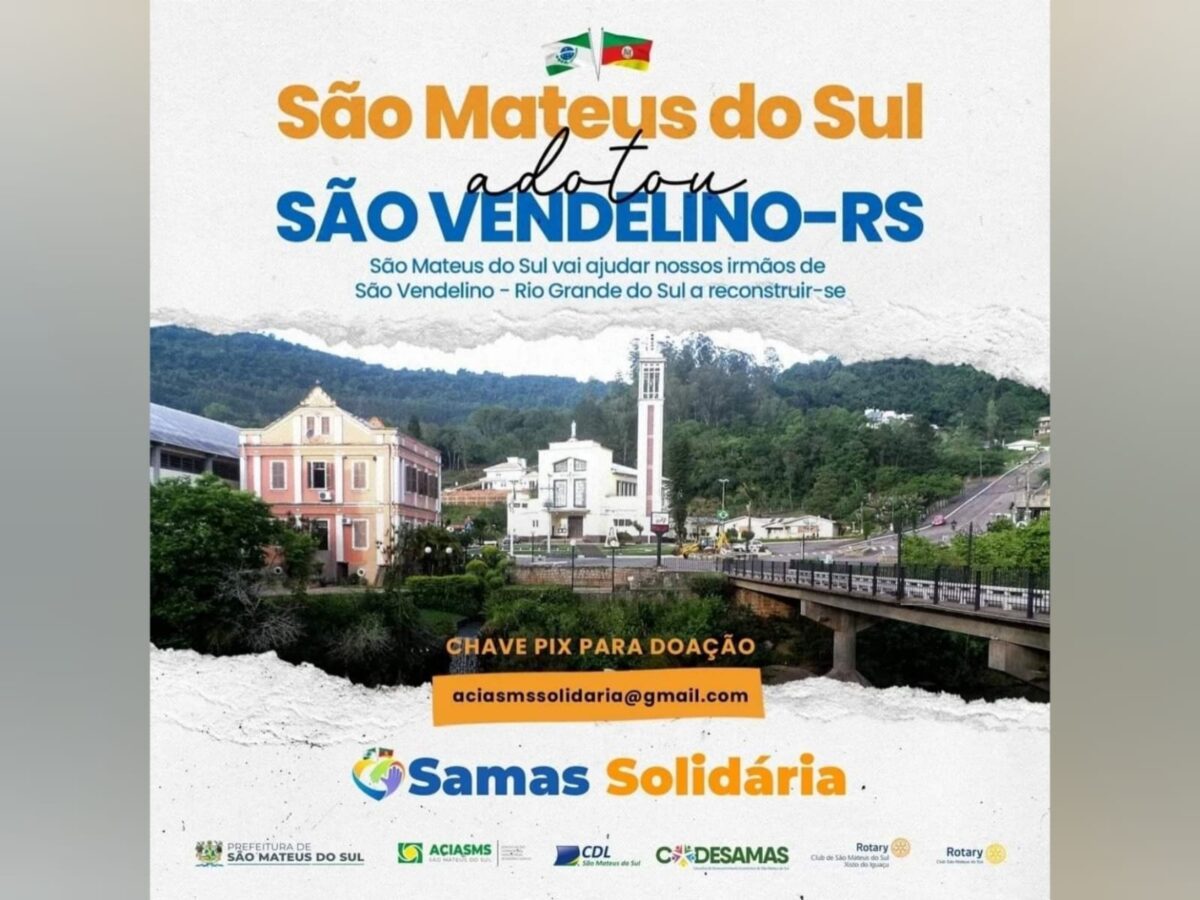 São Mateus do Sul adota São Vendelino/RS para ajudar no recomeço pós-enchente