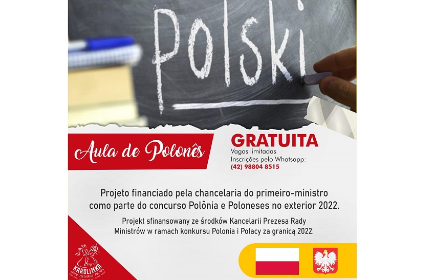 Aula gratuita de polonês inicia na próxima semana com turma completa e inscrições esgotadas