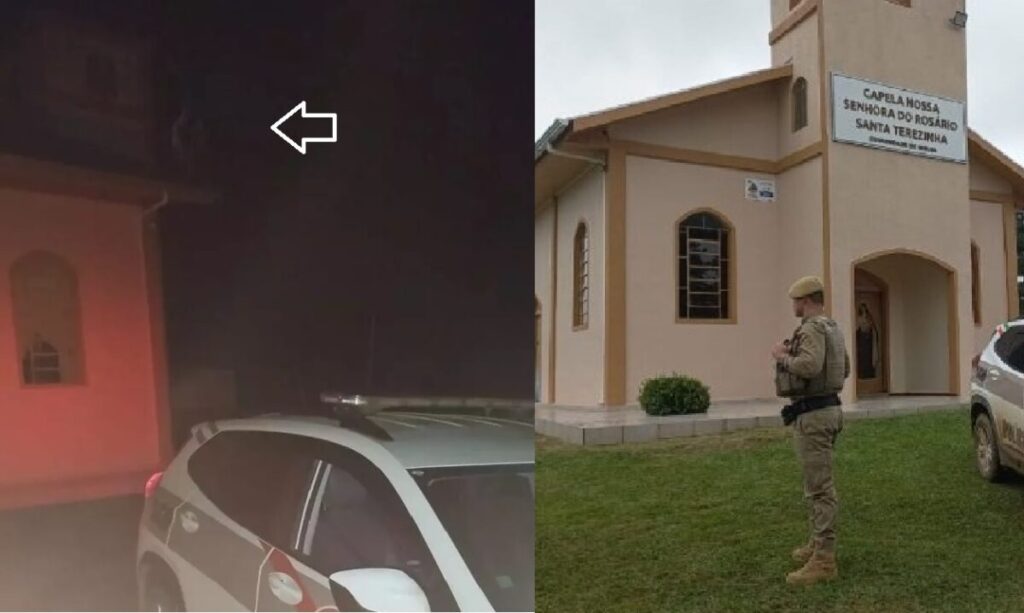 ‘Vulto de Santa’ aparece em foto de capela e intriga moradores de cidade em SC