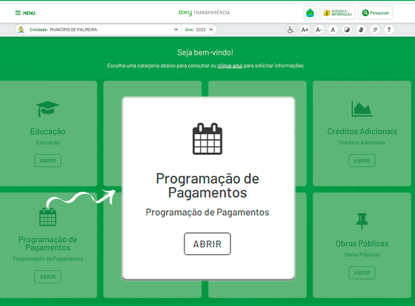 Palmeira informa programação semanal de pagamentos no Portal da Transparência