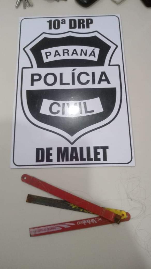 Adolescente é flagrado arremessando objetos para dentro da delegacia de Mallet