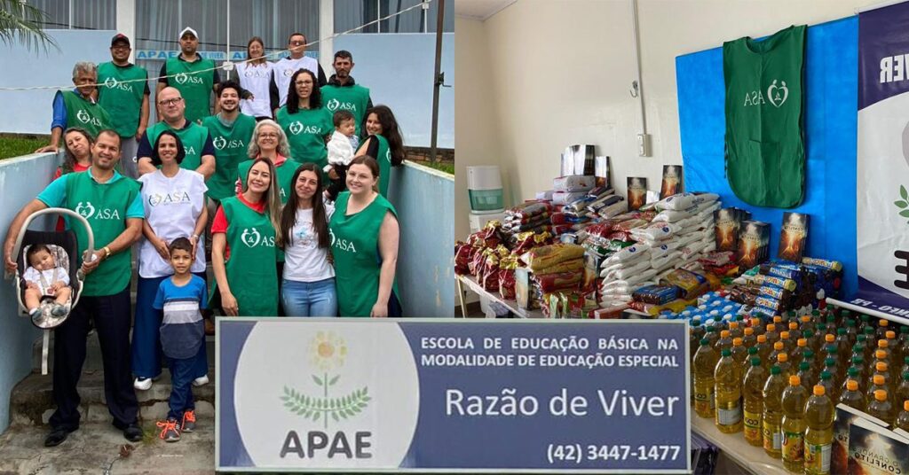 Mutirão de Natal  arrecada quase meia tonelada de alimentos e beneficia APAE de São João do Triunfo