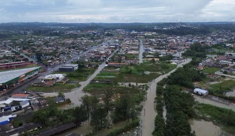 Acumulado de chuvas em São Mateus do Sul bate recorde para o mês e já supera os 475mm; média  histórica era de 180mm