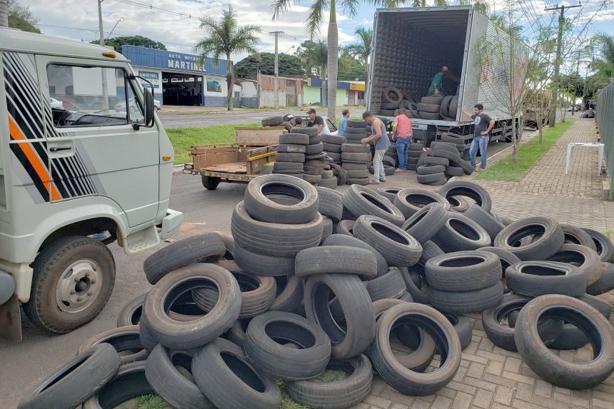 Logística reversa de pneus atenderá todos os municípios