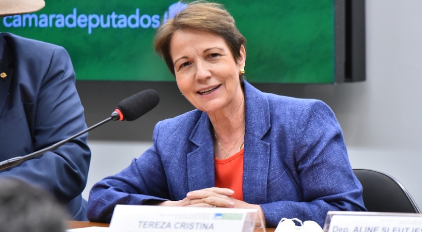 Ministra diz que Brasil vai se tornar maior agricultura verde do planeta, em premiação