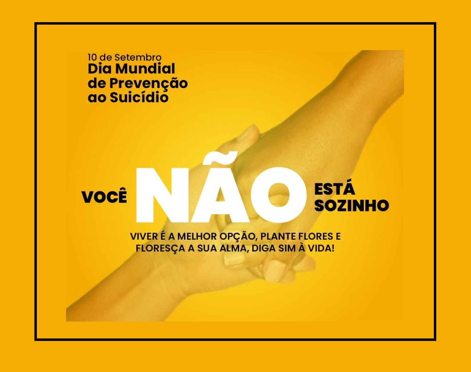 Hoje é o Dia Mundial de Prevenção ao Suicídio: campanha Setembro Amarelo ajuda a conscientizar sobre tema