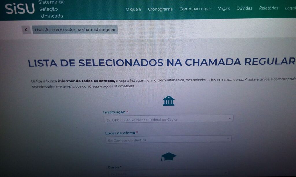 Inscrição para o Sisu é adiada e vai de 7 a 10 de julho