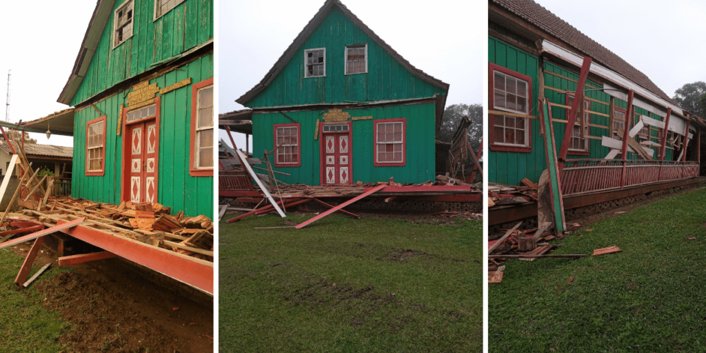 Parte da estrutura de Museu no Bromado despenca e prefeitura licita reforma da construção