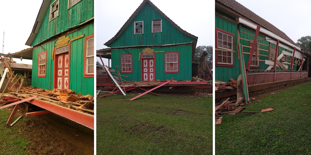 Parte da estrutura de Museu no Bromado despenca e prefeitura licita reforma da construção