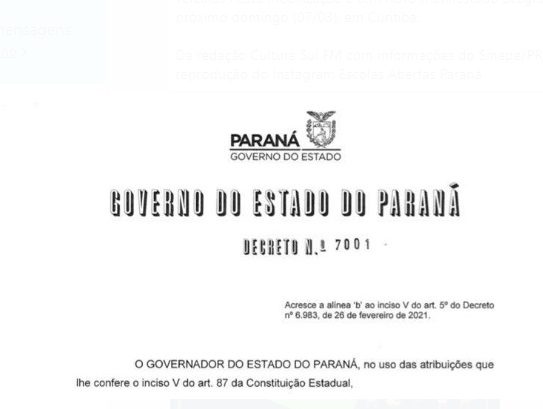 Alteração no Decreto permite abertura de estabelecimentos para motoristas nas rodovias do PR