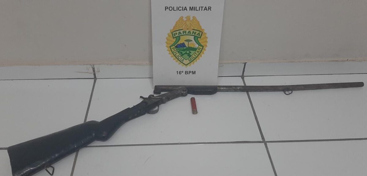 Filho foi preso após agredir e ameaçar o pai de morte no interior de Prudentópolis