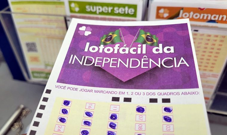 65 apostas vão dividir R$ 192 milhões da Lotofácil da Independência; uma aposta é de Porto União