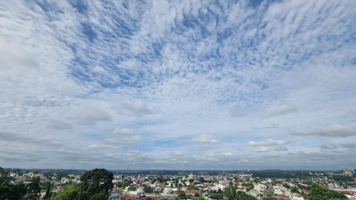 Depois do calorão, São Mateus do Sul deve ter semana com temperaturas mais baixas e pancadas de chuva