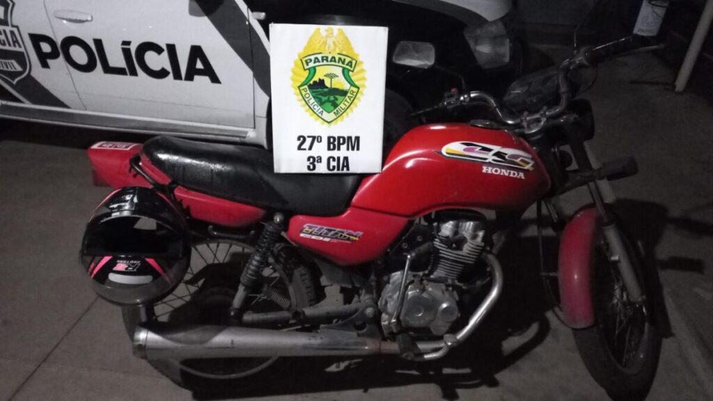 PM identifica e prende autor de furto de motocicleta na Vila Amaral