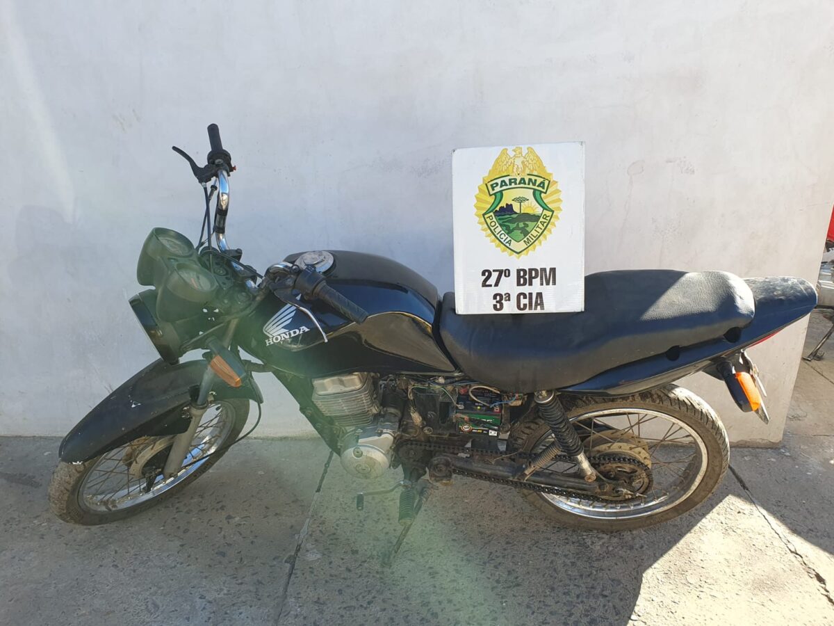 Homem compra moto por R$ 750,00 e é preso por receptação em São Mateus do Sul