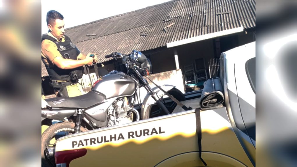 PM recupera em São Mateus do Sul moto furtada em São João do Triunfo