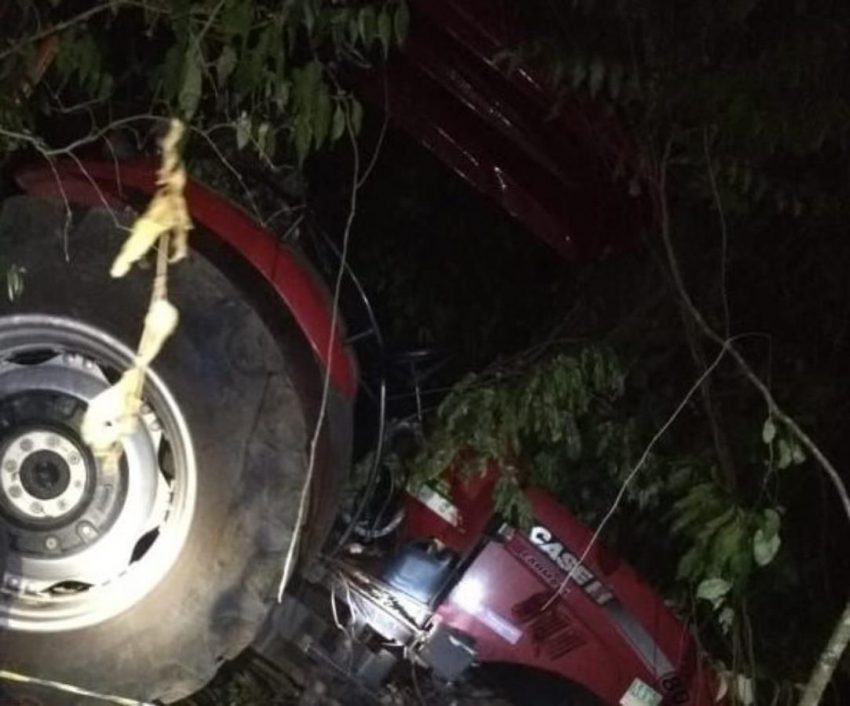 Acidente com trator mata agricultor no interior de Cruz Machado, na noite de ontem