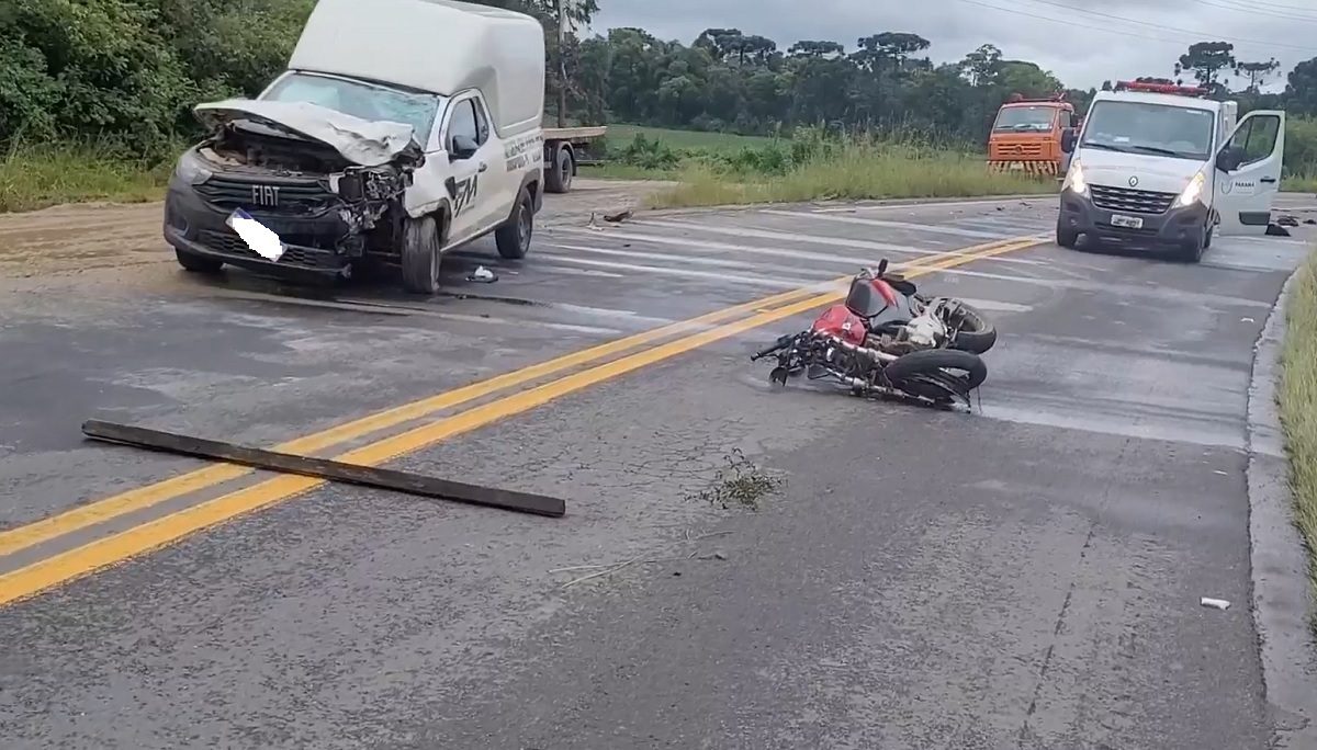 Motociclista falece em acidente na BR-153, entre Mallet e Rio Azul
