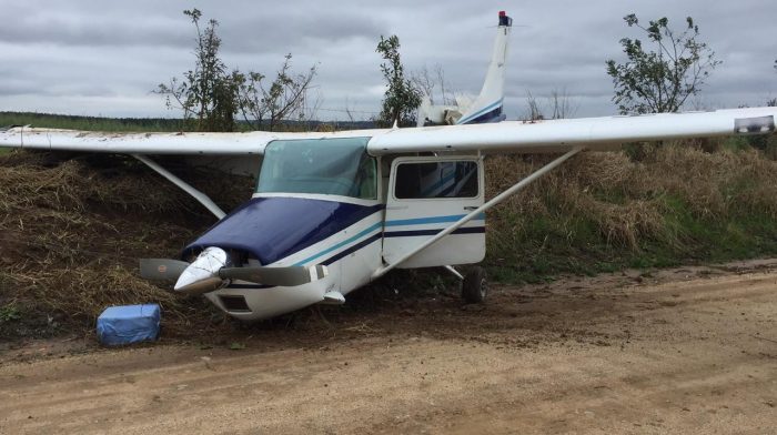 Avião carregado com cocaína cai no interior de Campo do Tenente