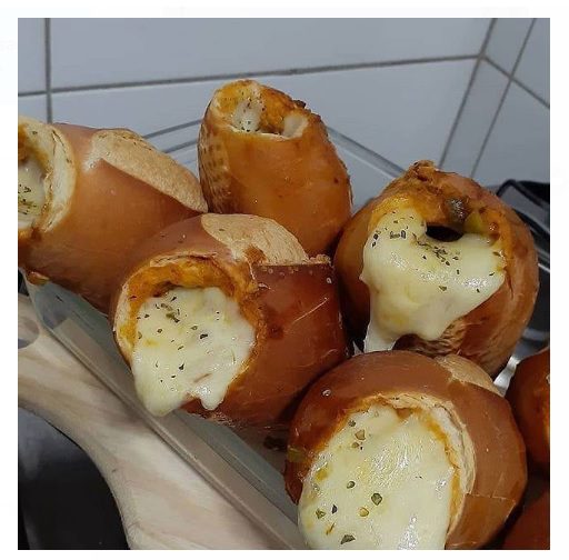 Receita Pão com Carne Moída e Queijo