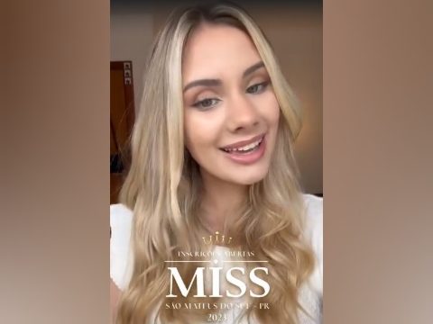 Oportunidade de Brilhar: inscrições para a Miss São Mateus do Sul terminam nesta sexta-feira (25/08)