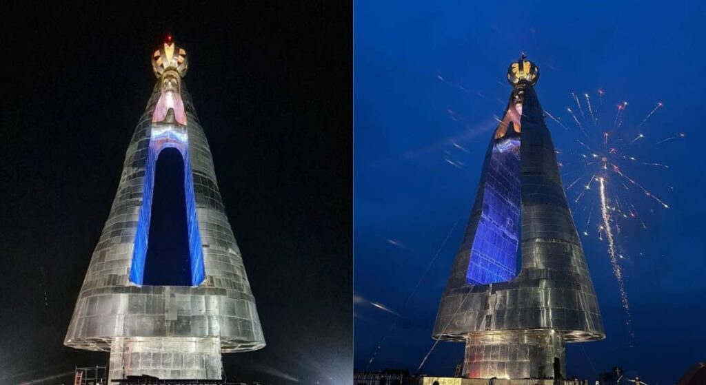 Estátua de Nossa Senhora Aparecida maior que o Cristo Redentor é inaugurada 