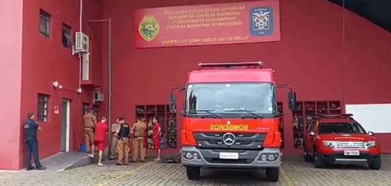 Em suposto surto psicótico, homem invade quartel do Corpo de Bombeiros no Paraná