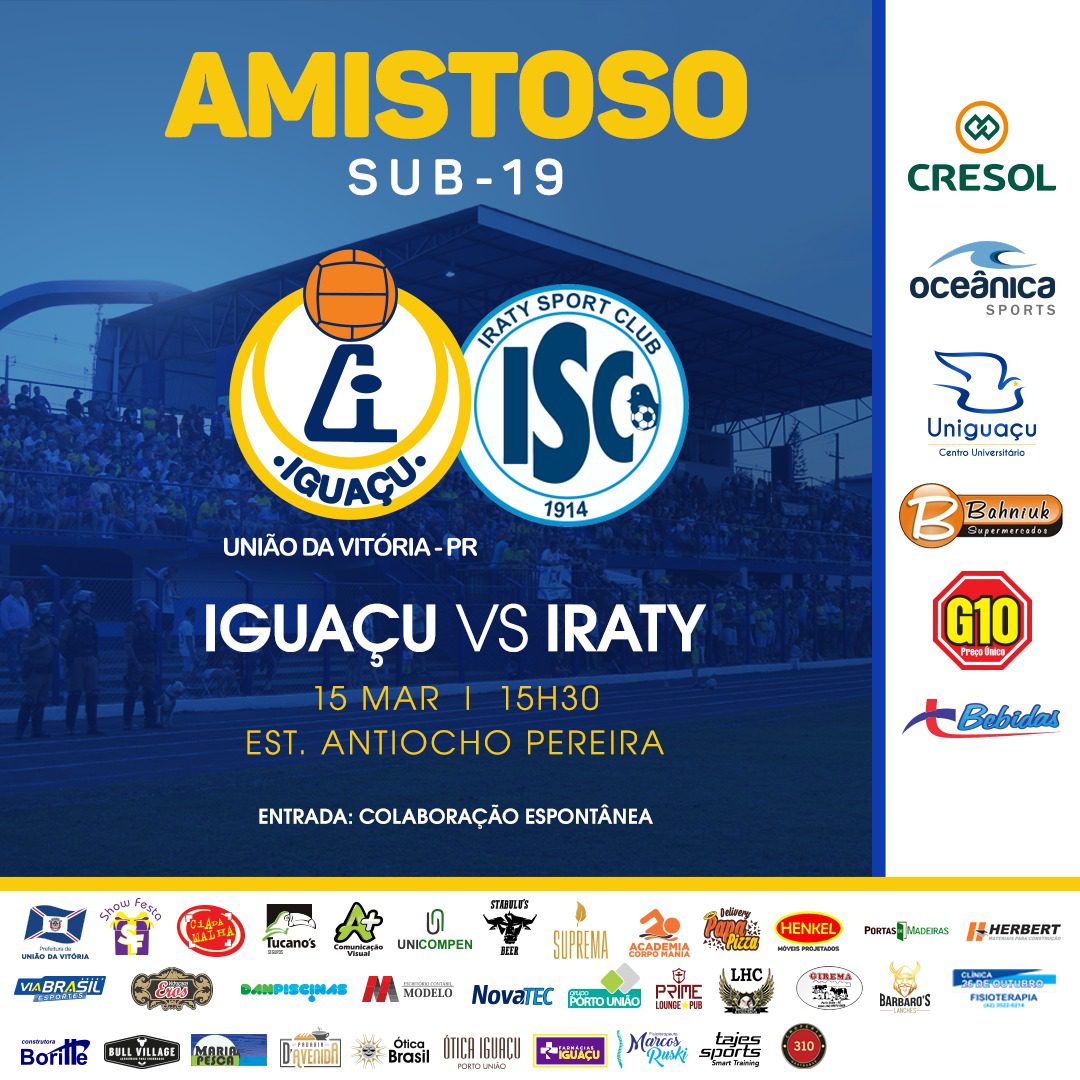 AMISTOSO: Associação Atlética Iguaçu X Iraty Sport Club