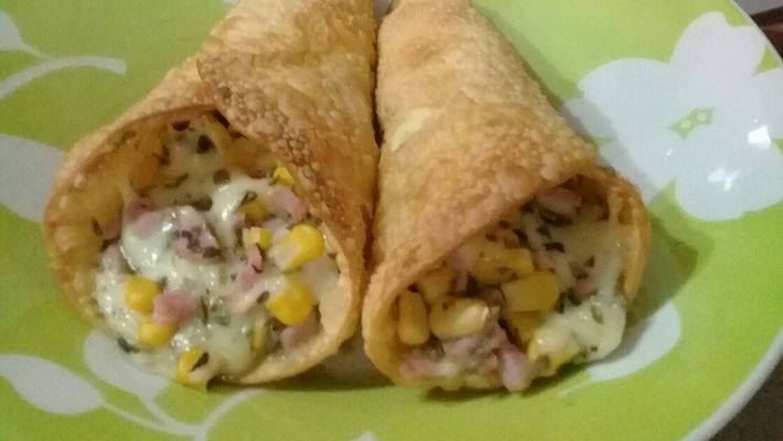 Receita Pastel Cone