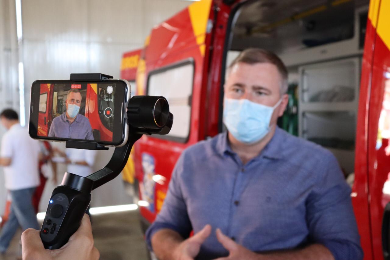 Corpo de Bombeiros de Irati tem nova ambulância destinada pelo deputado Bacil