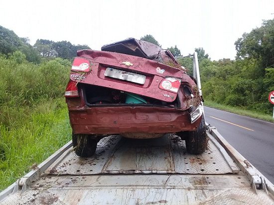 Recém-nascido morre em acidente na BR-280 em Porto União