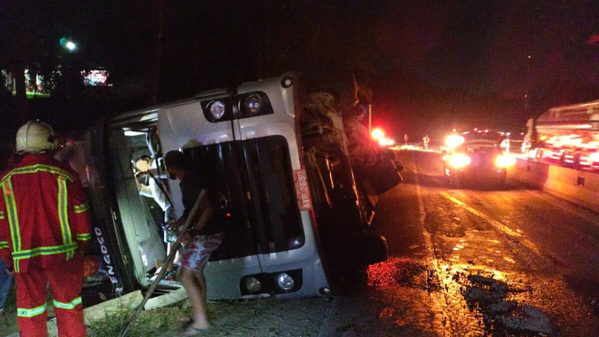 Mais um acidente é registrado no trevo de Paulo Frontin