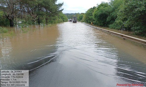 Rodovia: trecho da BR-280 em Irineópolis é totalmente interditado