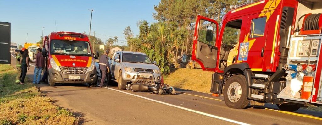 Três pessoas ficam feridas em acidente na BR-373 em Prudentópolis