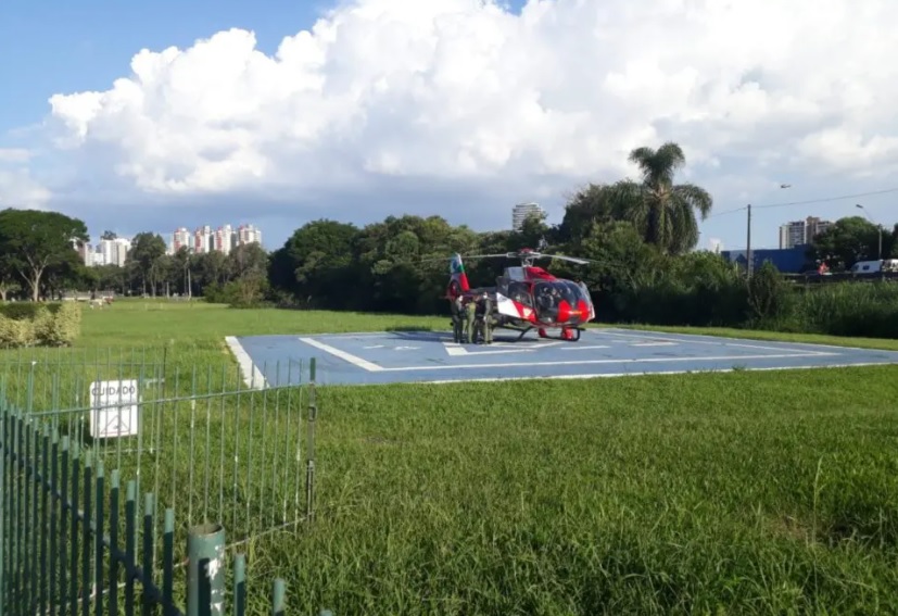 Churrasqueira explode e homem vai parar no hospital no PR