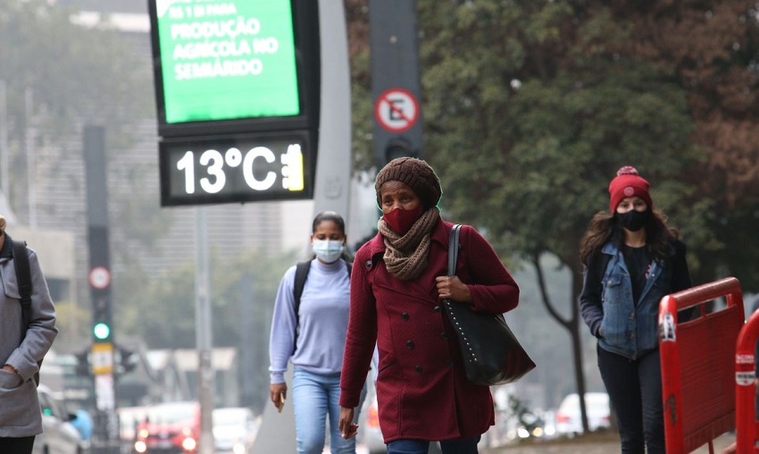 Meteorologia prevê frio em todo o País, iniciando no Sul e se espalhando para a Região Norte