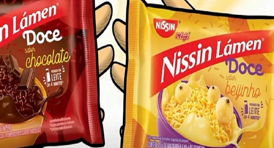 O meme virou real! Temos miojo doce!