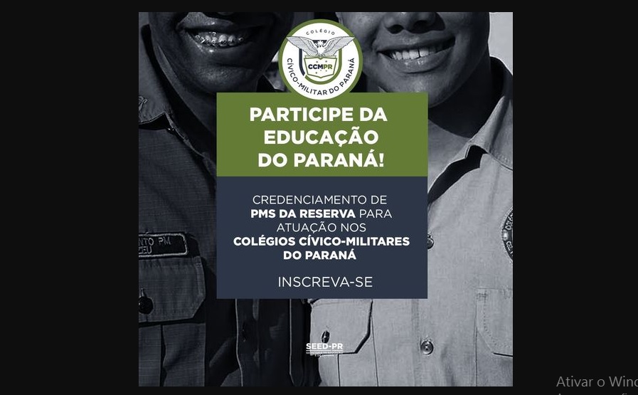 Inscrições para escolas cívico militares