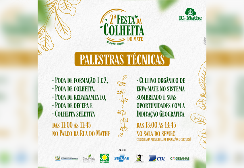 Palestras da 2ª Festa da Colheita trazem conhecimento para ajudar melhorar a renda do produtor