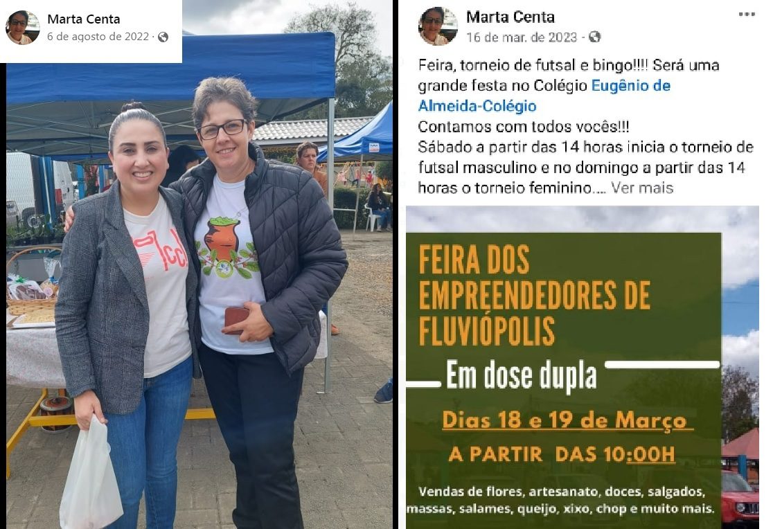 Alvo de denúncia, diretora mantém imagens sociais e algumas que poderiam indicar bebida junto à Escola