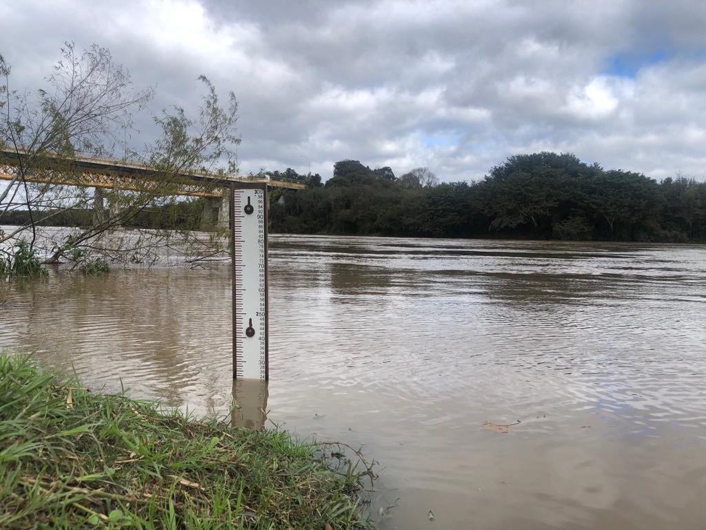 Rio Iguaçu em São Mateus do Sul aumenta quase 2 metros em quatro dias