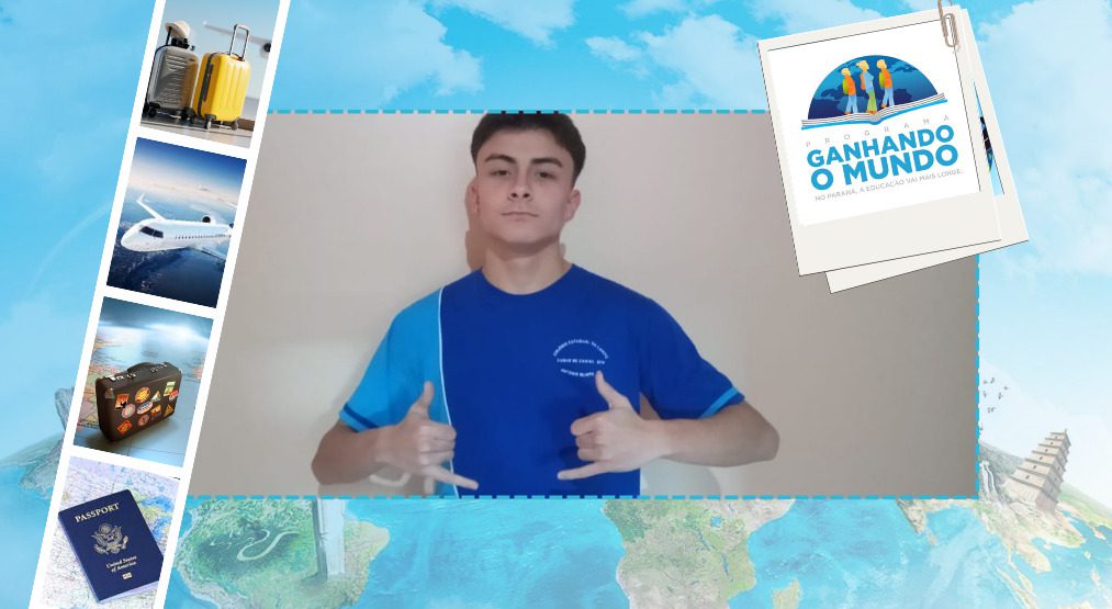 Estudante de Antonio Olinto é selecionado para Programa “Ganhando o Mundo”