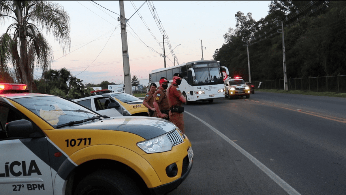 FISCALIZAÇÃO: Polícia Militar e Polícia Rodoviária Estadual realizam operação em São Mateus do Sul