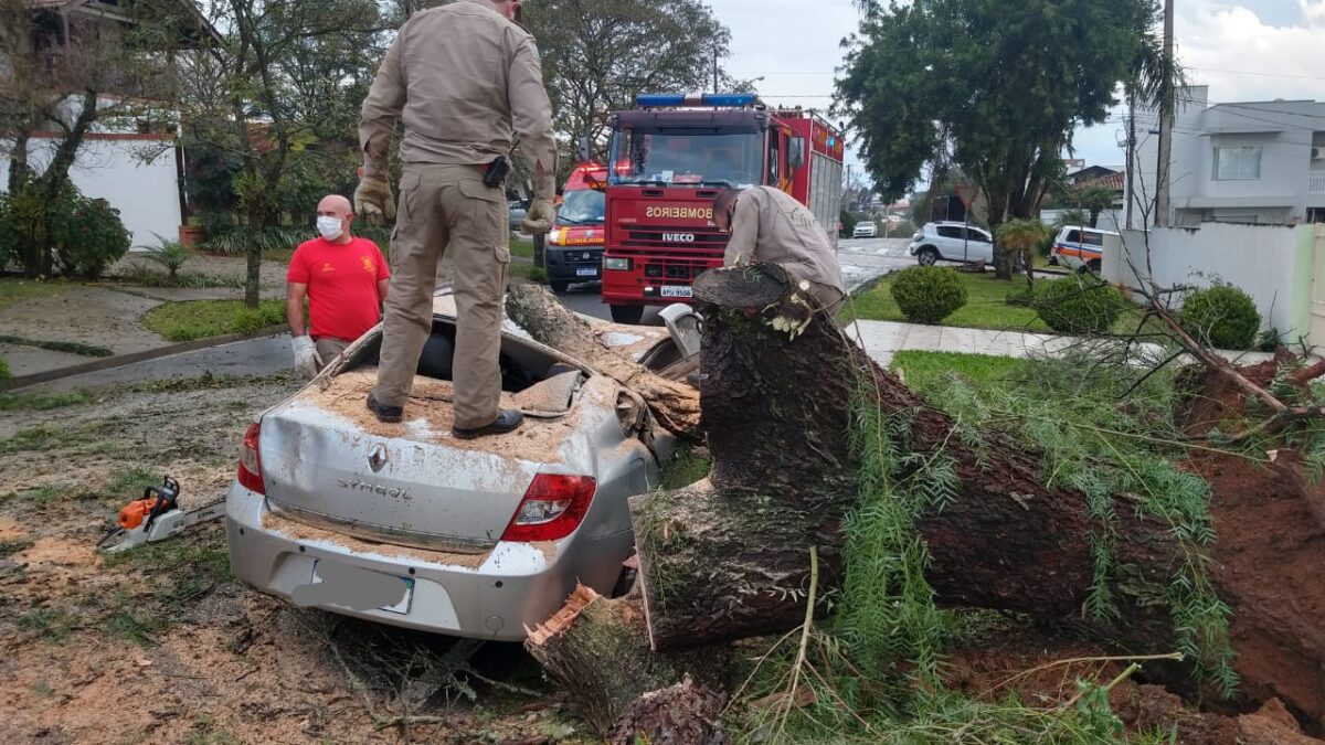 Temporal causa estragos em São Mateus do Sul