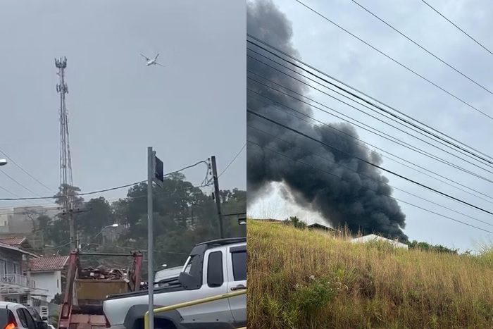 VÍDEO: aeronave que saiu do Paraná cai no interior de São Paulo e assusta moradores