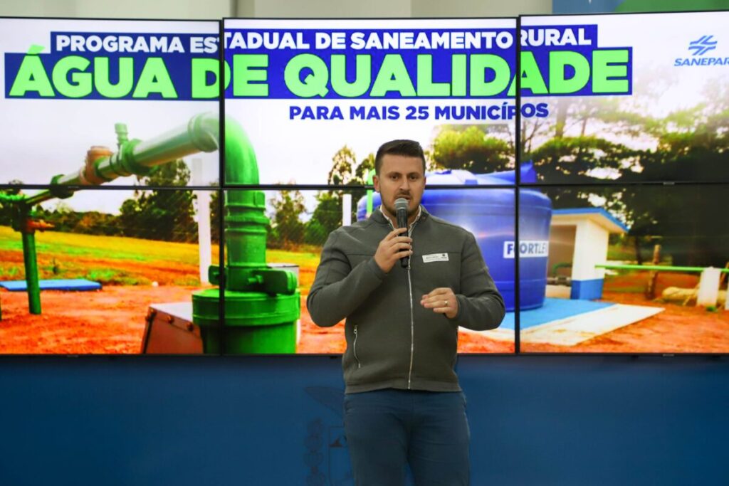 Sanepar anuncia expansão da rede de água tratada no interior de São João do Triunfo