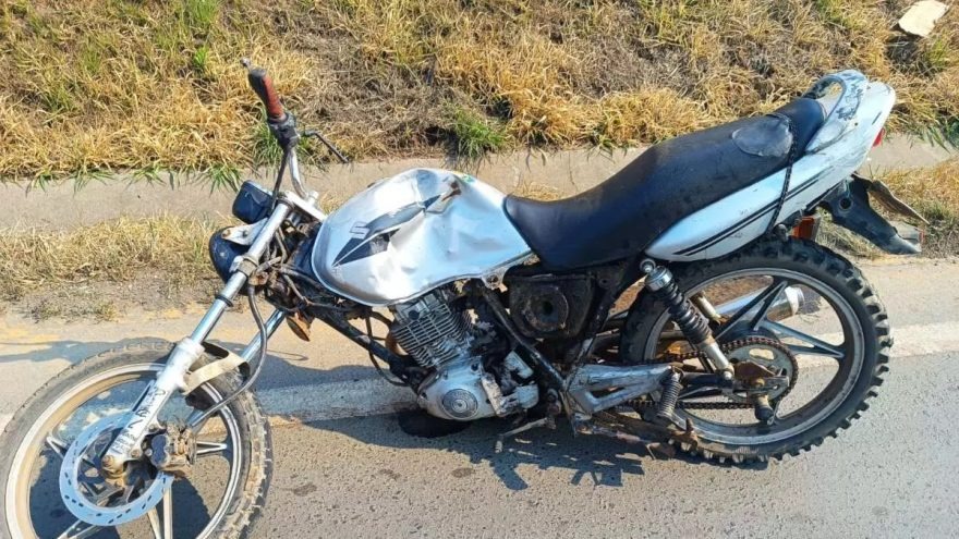 Acidente na BR-373 termina com morte de motociclista e criança gravemente ferida