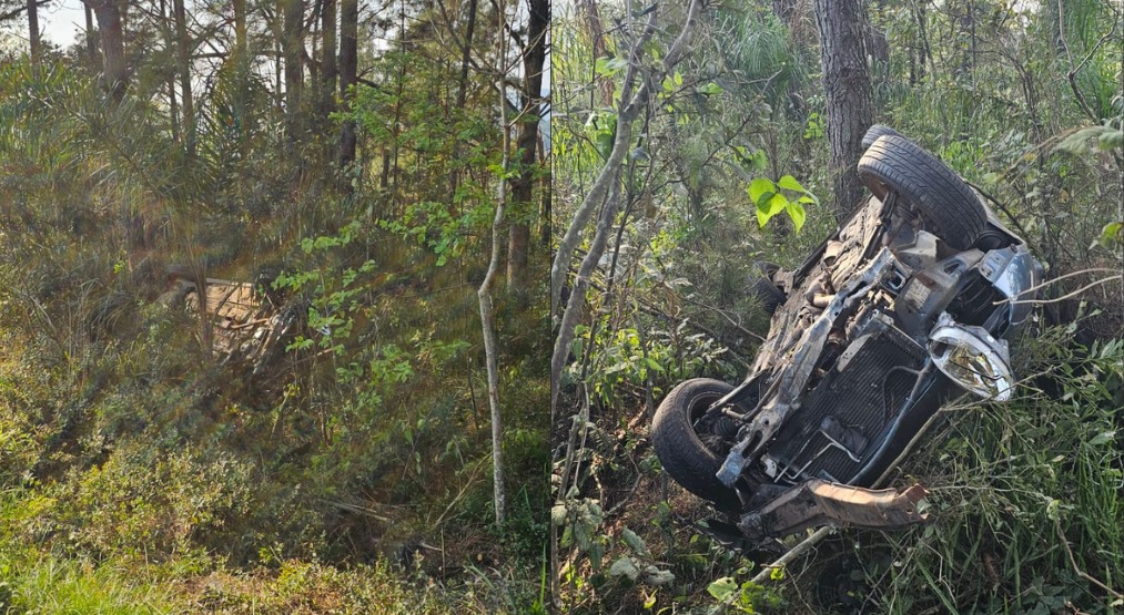 Caminhão sem freio colide em carro na BR-153 em União da Vitória